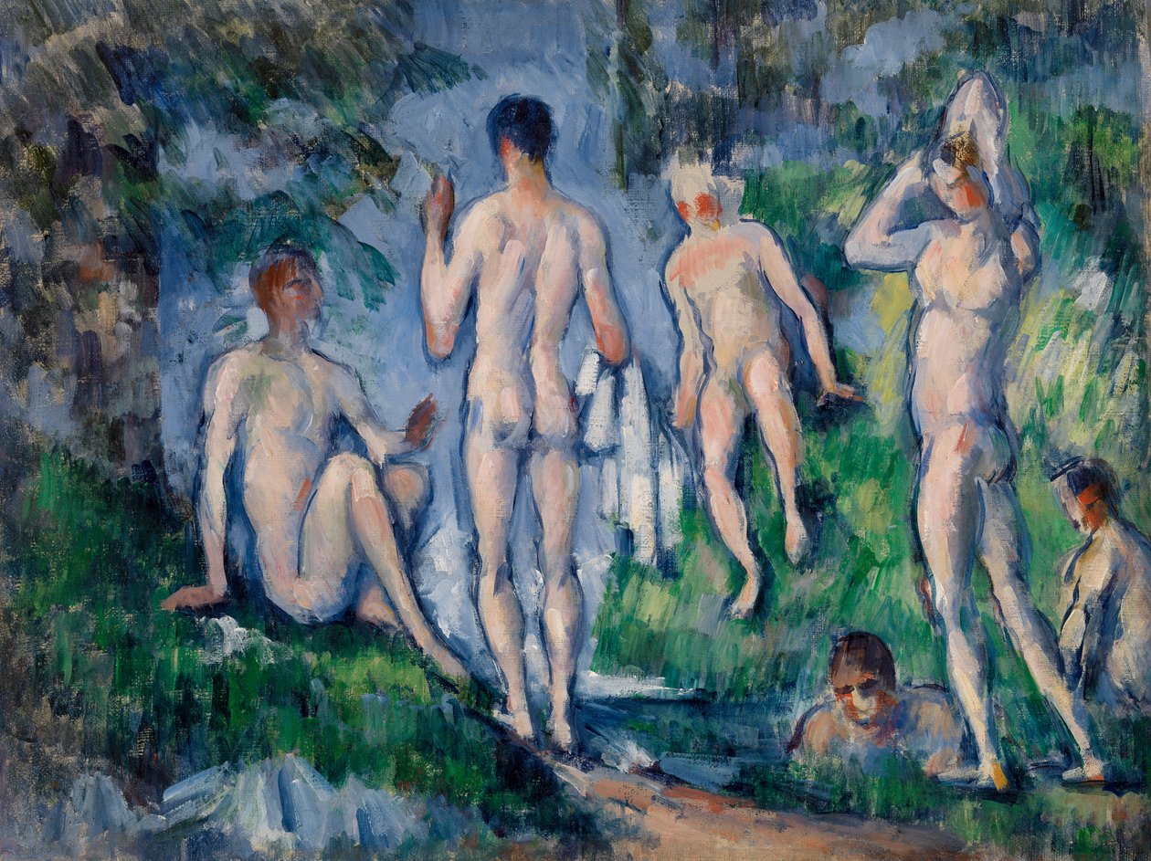 Groep baders, 1892-94 door Paul Cézanne