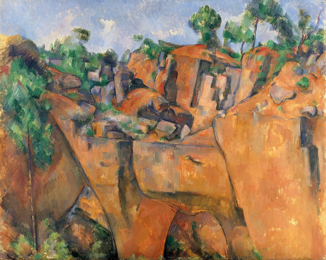 De steengroeve van Bibémus door Paul Cézanne