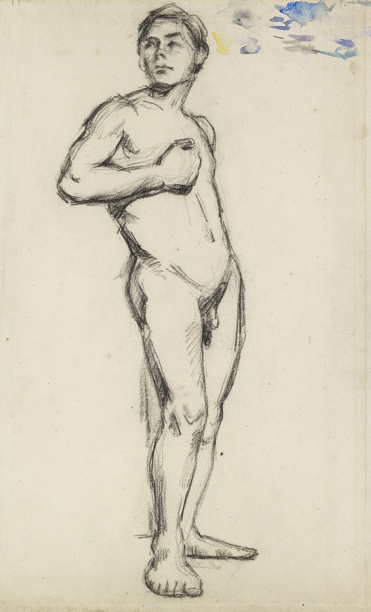 Mannelijke naakt, 19e eeuw door Paul Cézanne
