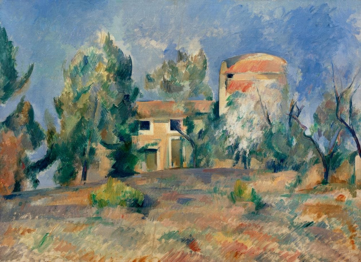 Duiventil van Bellevue door Paul Cézanne