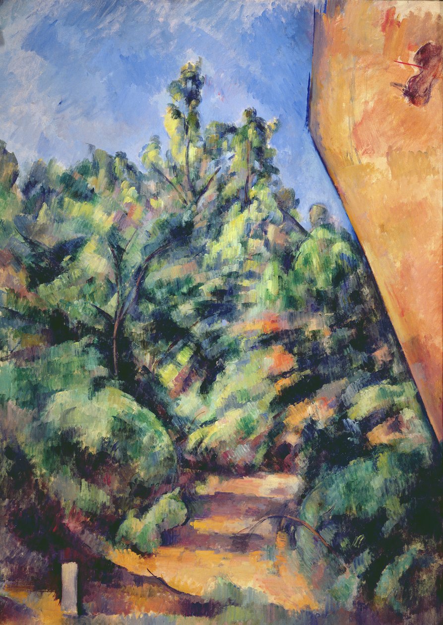 Rode rots, ca. 1895 door Paul Cézanne