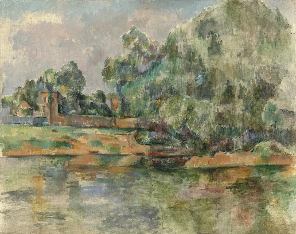 Rivieroever, c.1895 door Paul Cézanne