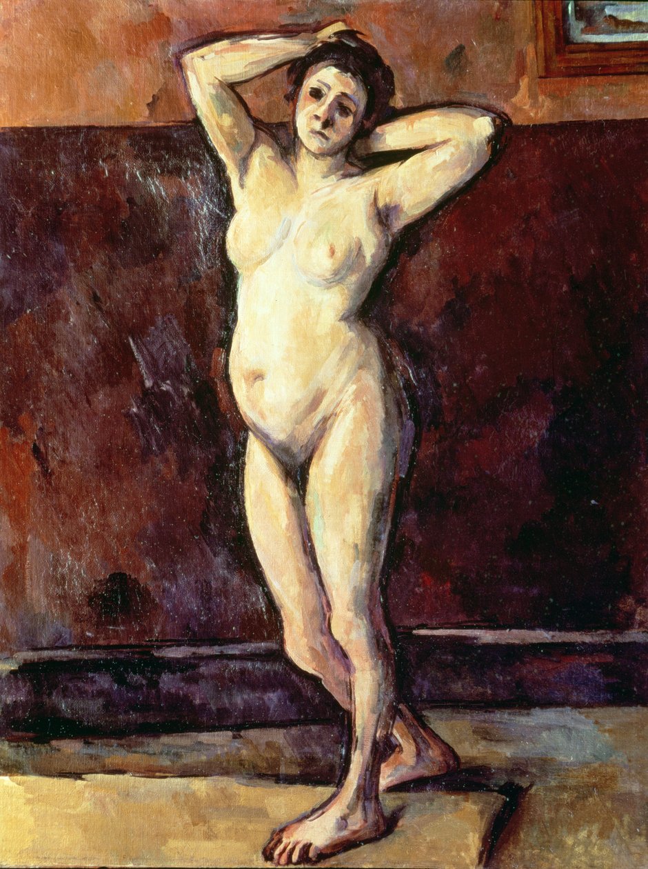 Staande naakte vrouw door Paul Cézanne