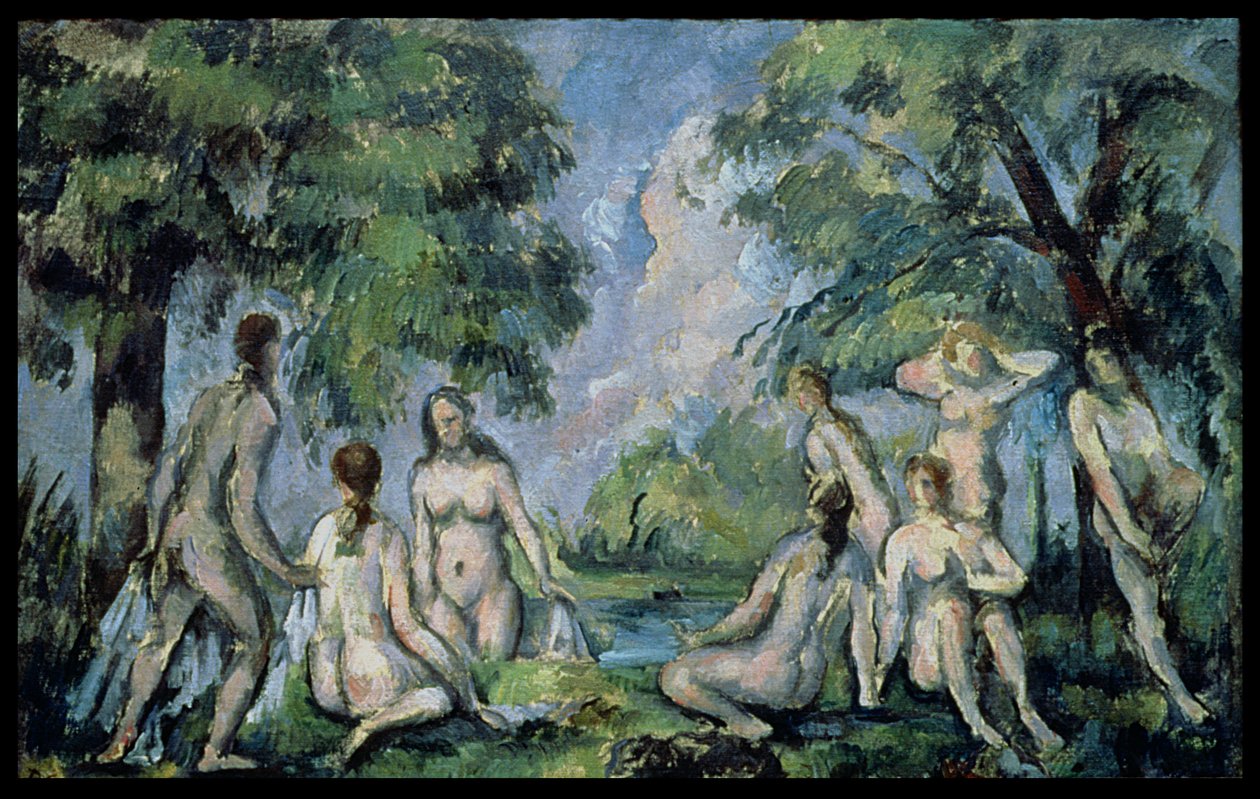 De baders, ca. 1890-1900 door Paul Cézanne