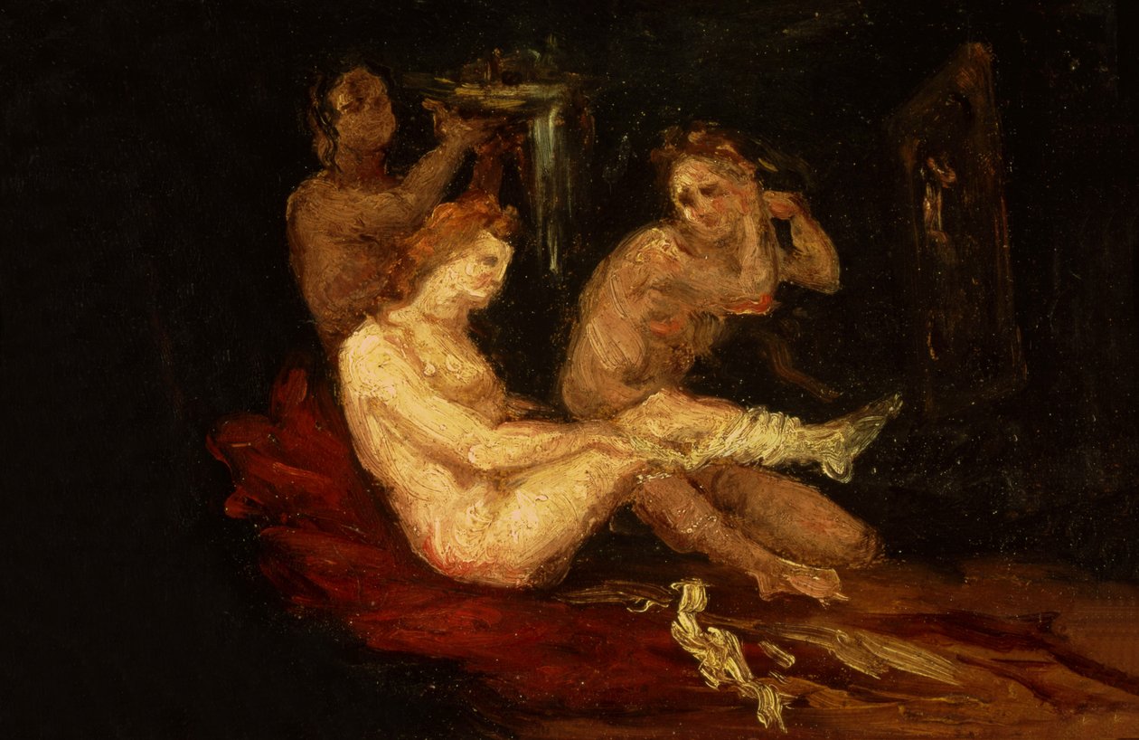 Drie vrouwen door Paul Cézanne