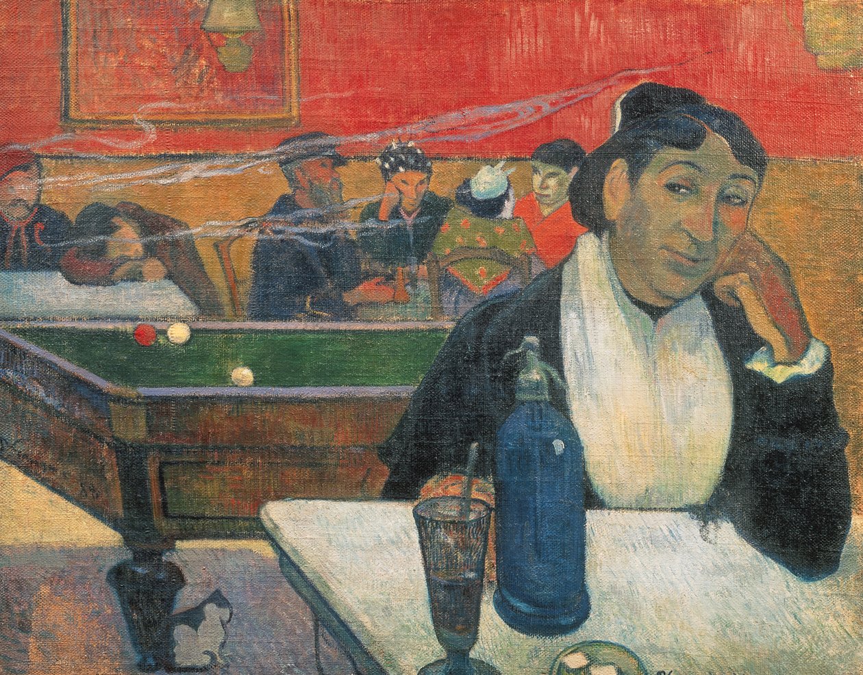 Café in Arles, 1888 door Paul Gauguin