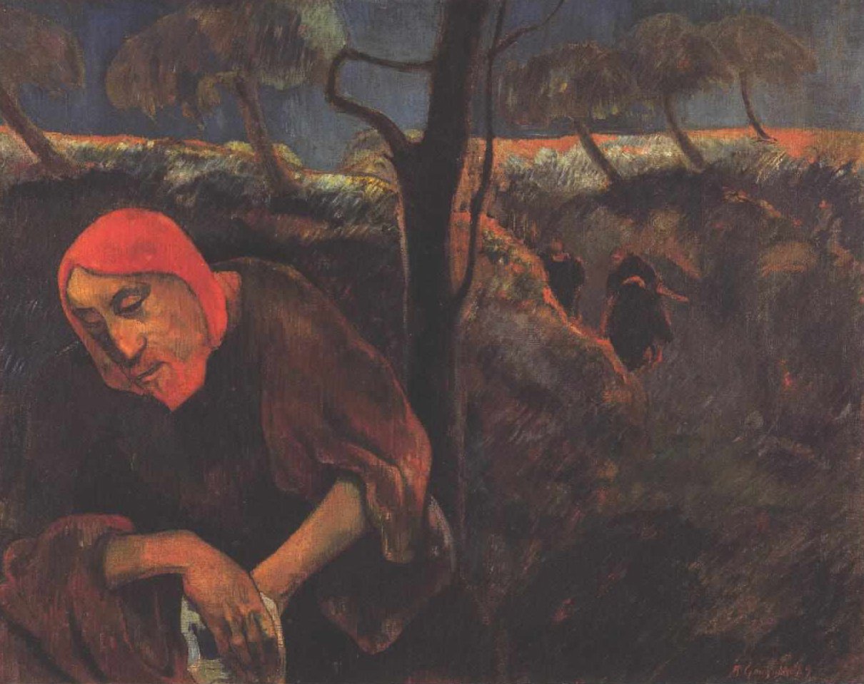 Christus op de Olijfberg door Paul Gauguin