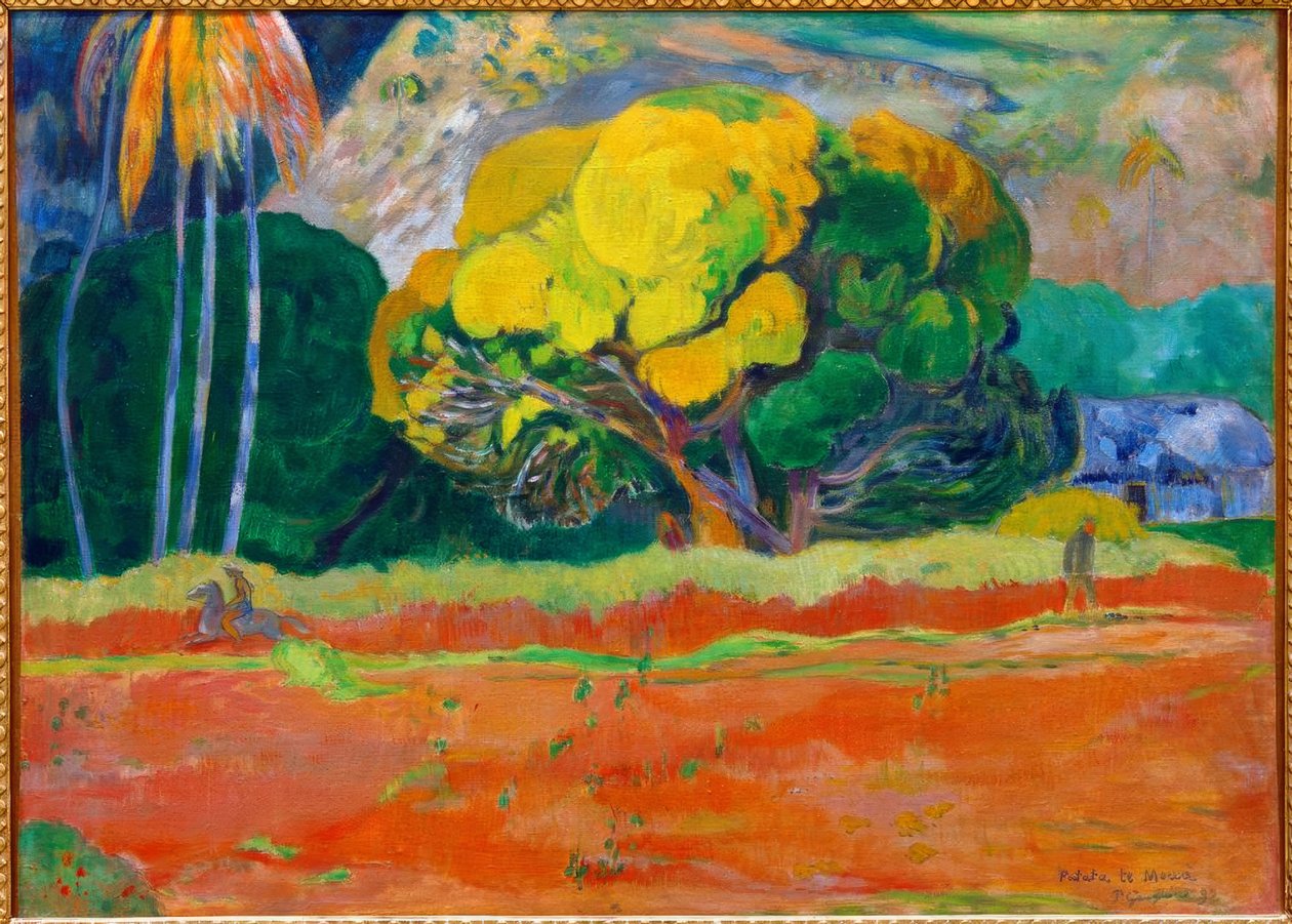 Fatata te Moua door Paul Gauguin