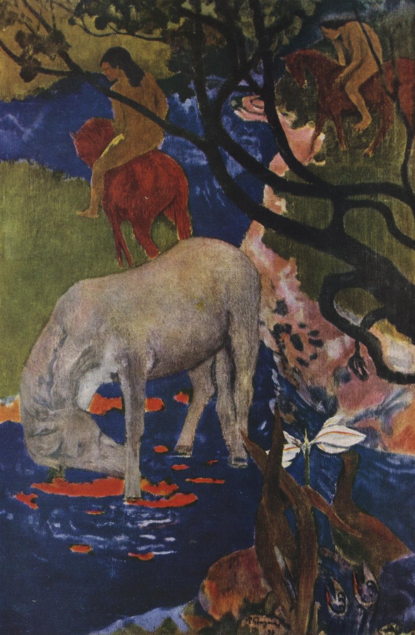 Het Witte Paard door Paul Gauguin
