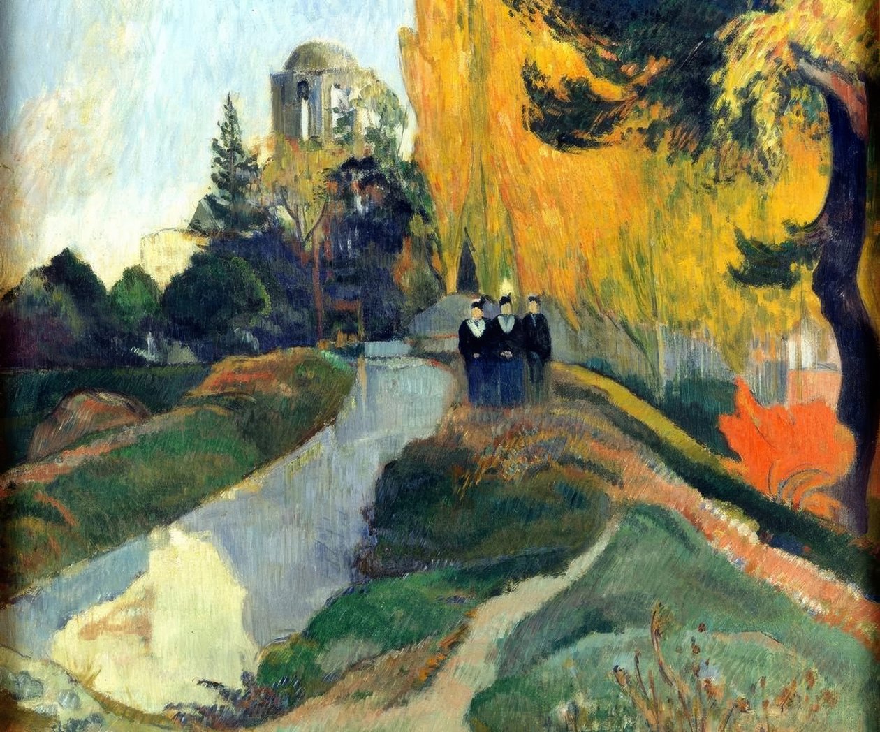 Les Alyscamps door Paul Gauguin