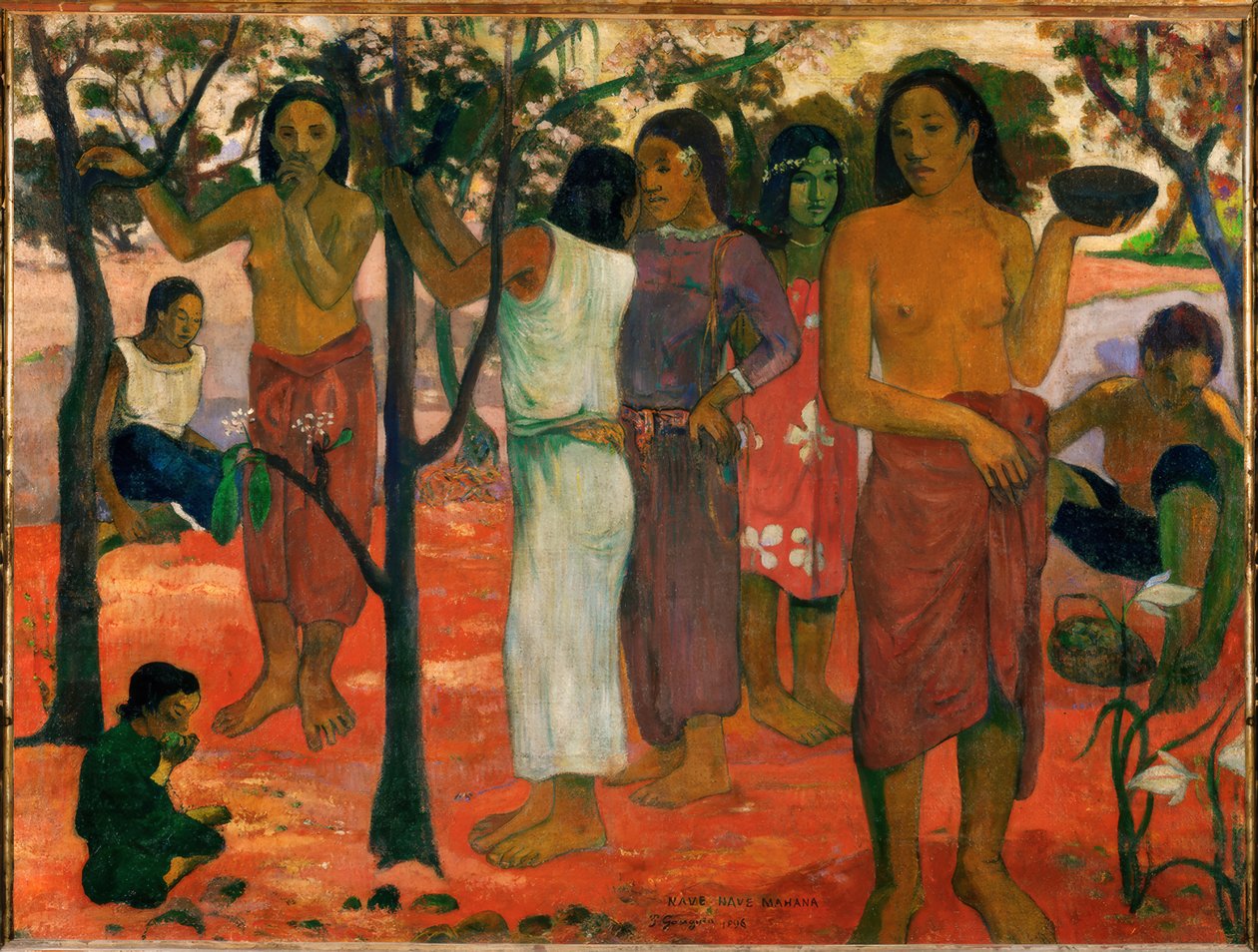 Nave Nave Mahana door Paul Gauguin