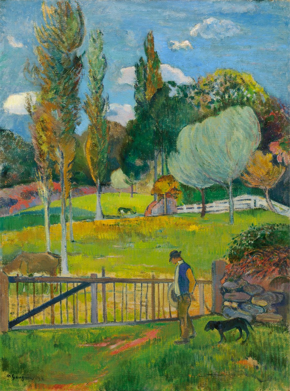 Landschap door Paul Gauguin