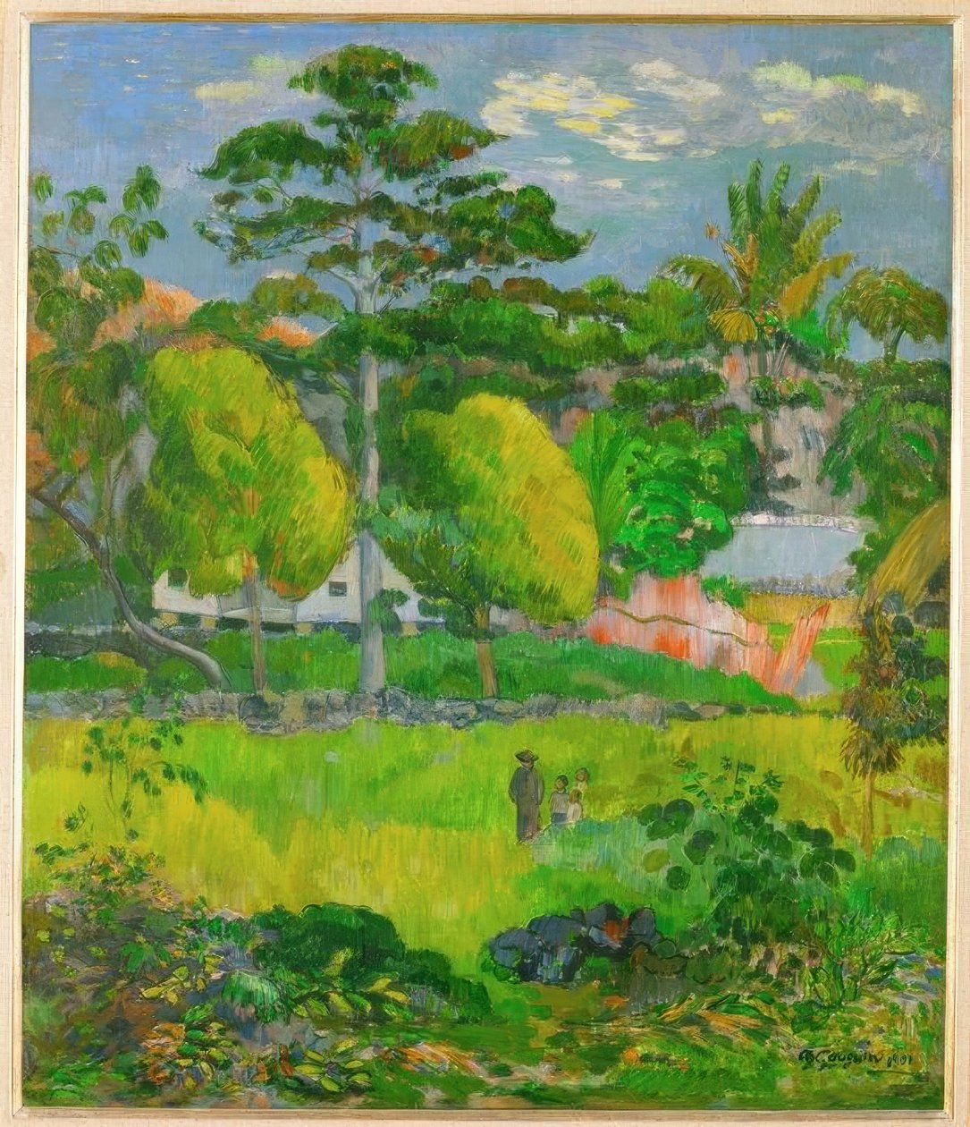 Landschap door Paul Gauguin