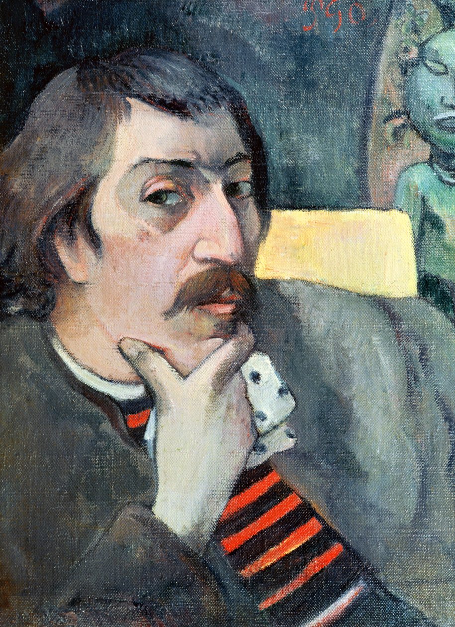 Portret van de Kunstenaar met het Idool, c.1893 door Paul Gauguin