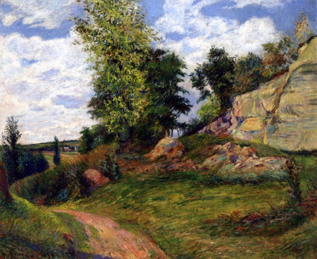 Steengroeven bij Pontoise, 1882 door Paul Gauguin