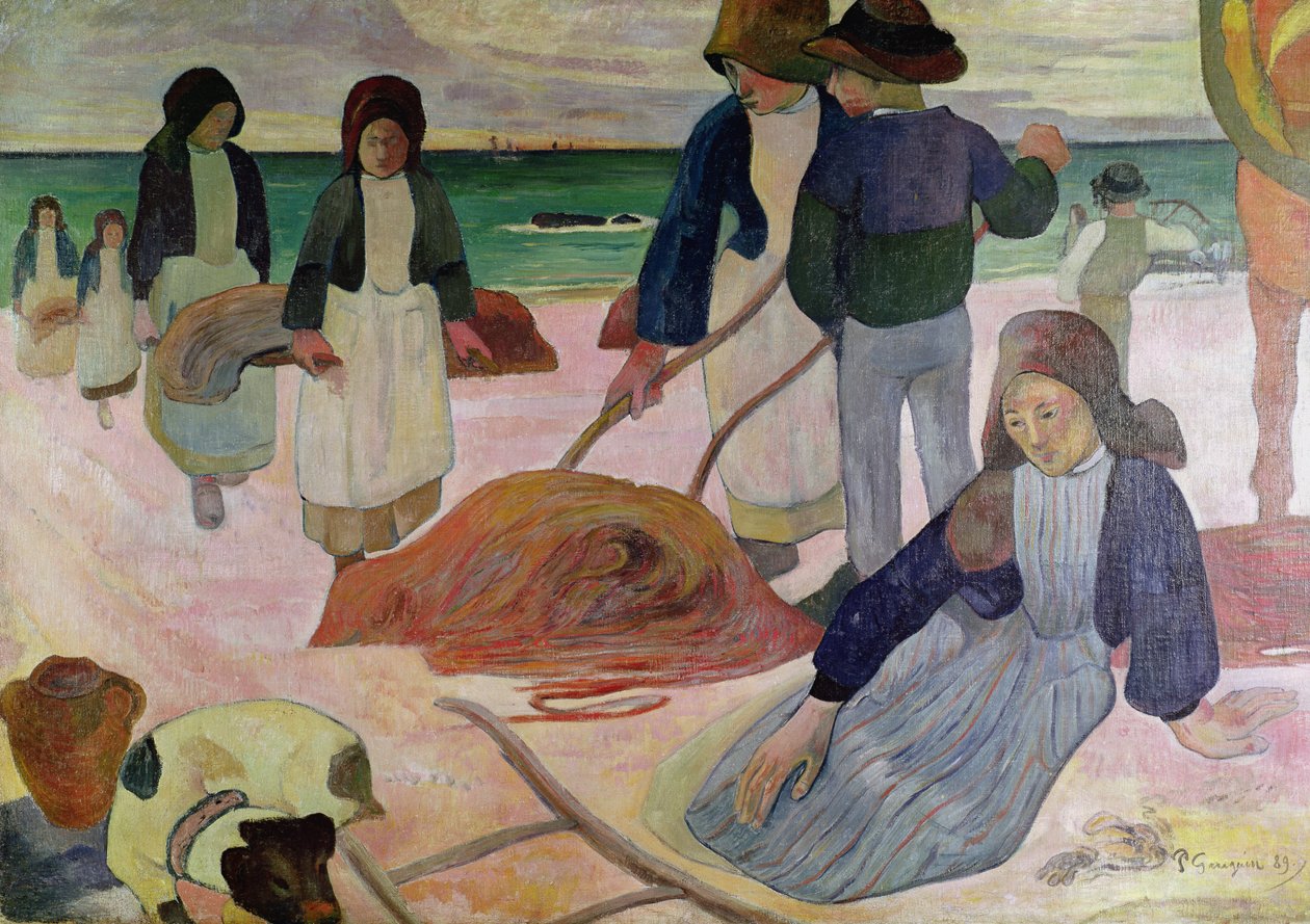 Zeewierverzamelaars, 1889 door Paul Gauguin