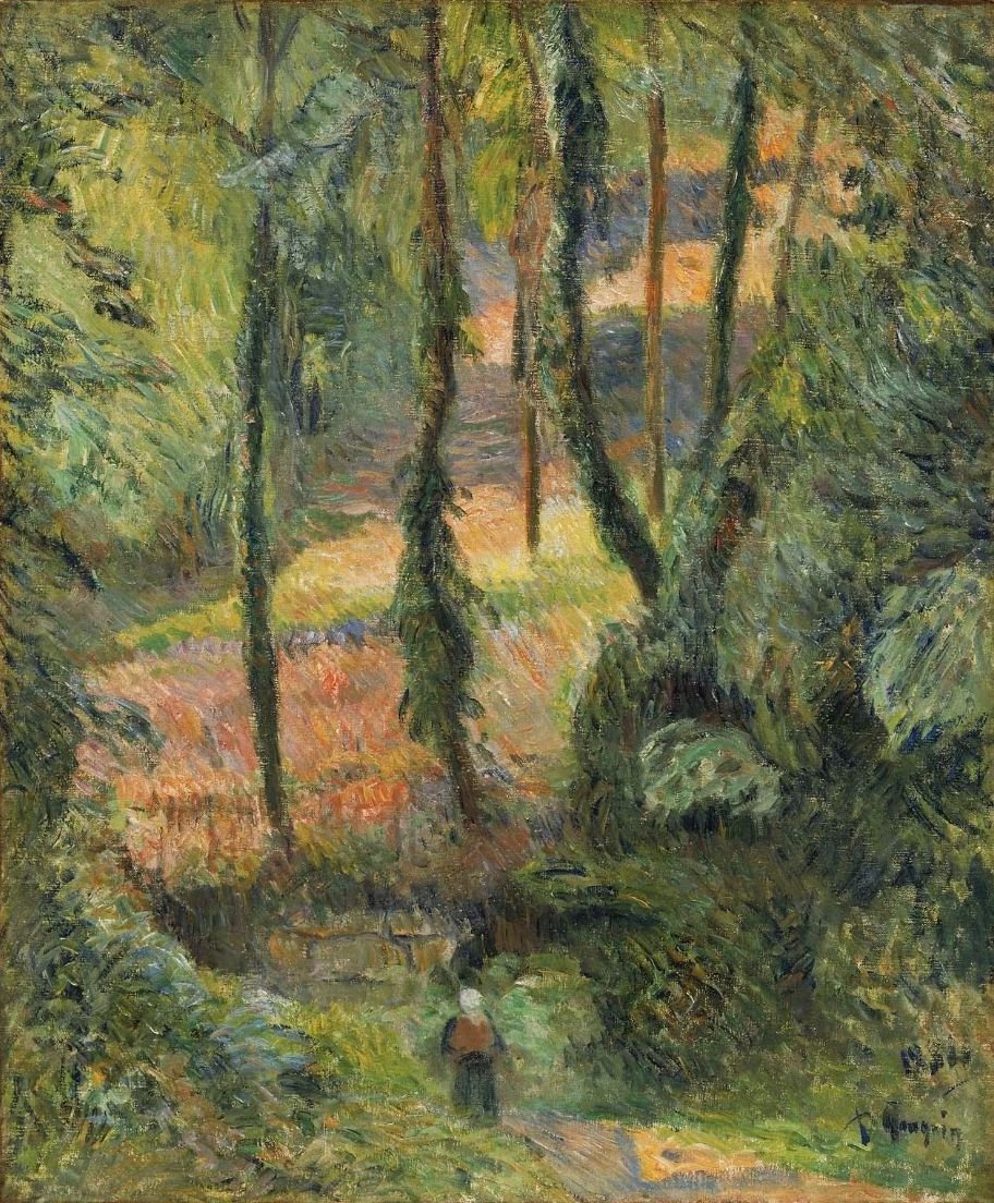 Bos door Paul Gauguin