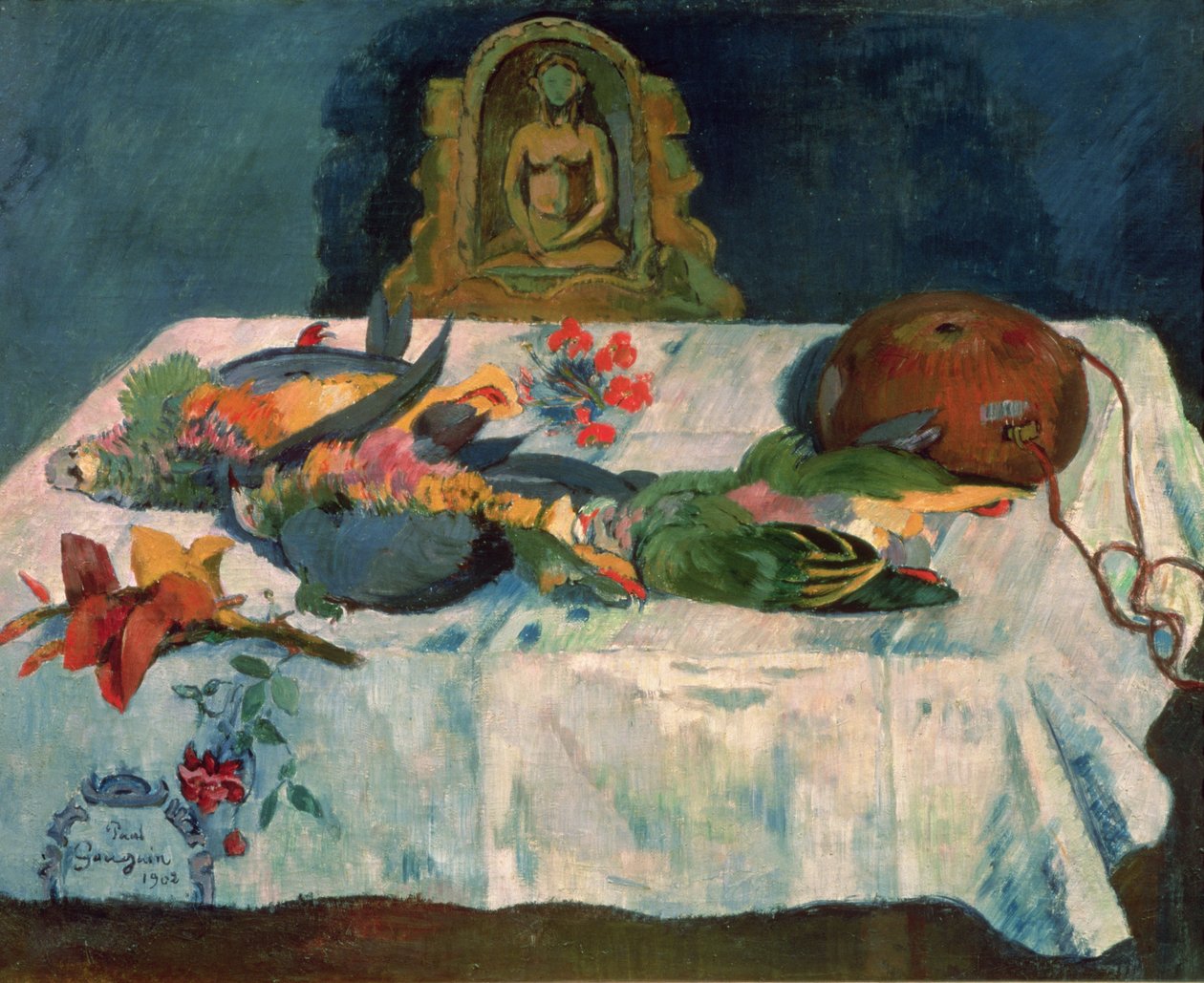 Stilleven met Papegaaien, 1902 door Paul Gauguin