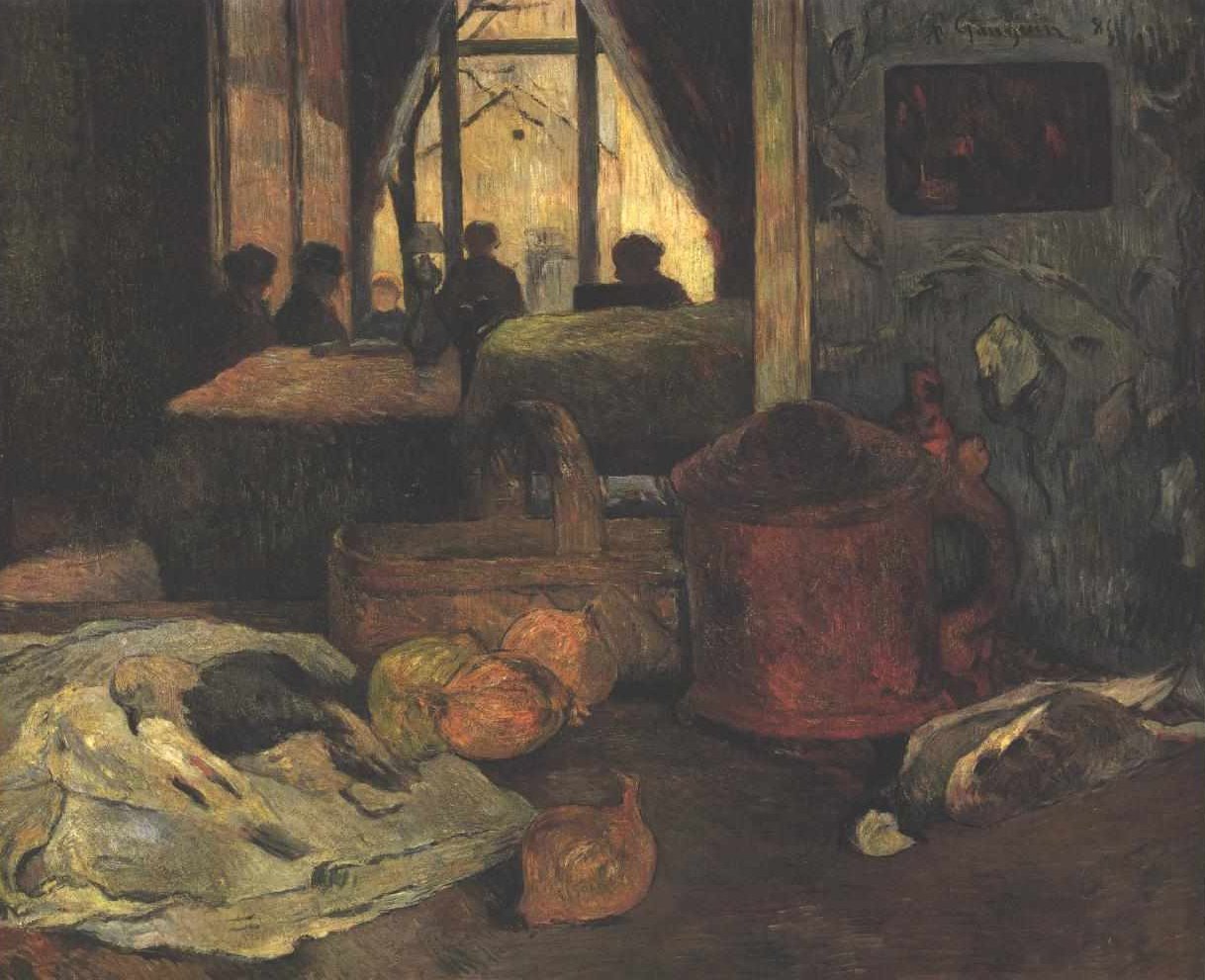 Stilleven met Interieur door Paul Gauguin