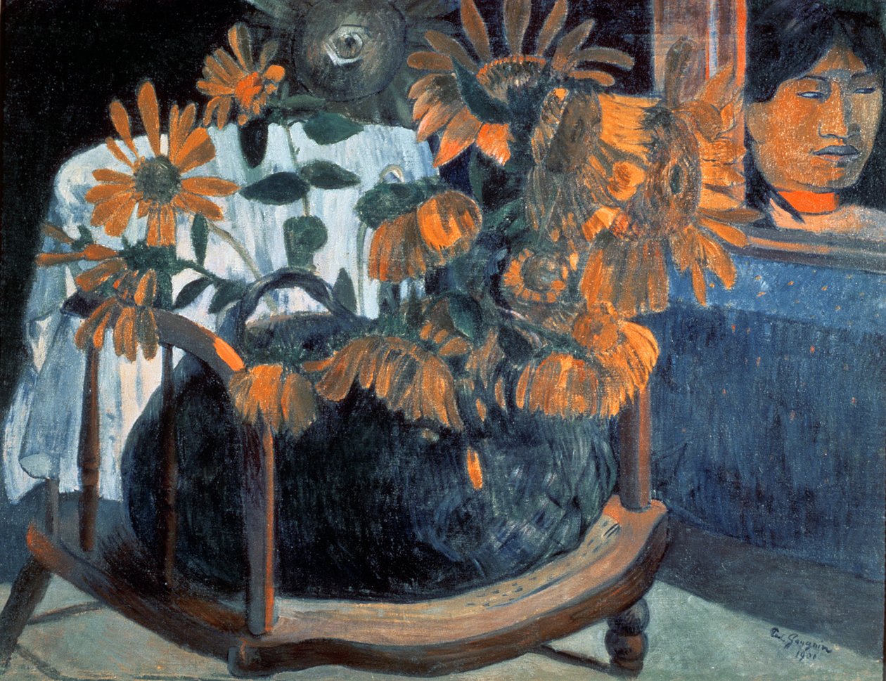 Zonnebloemen, 1901 door Paul Gauguin