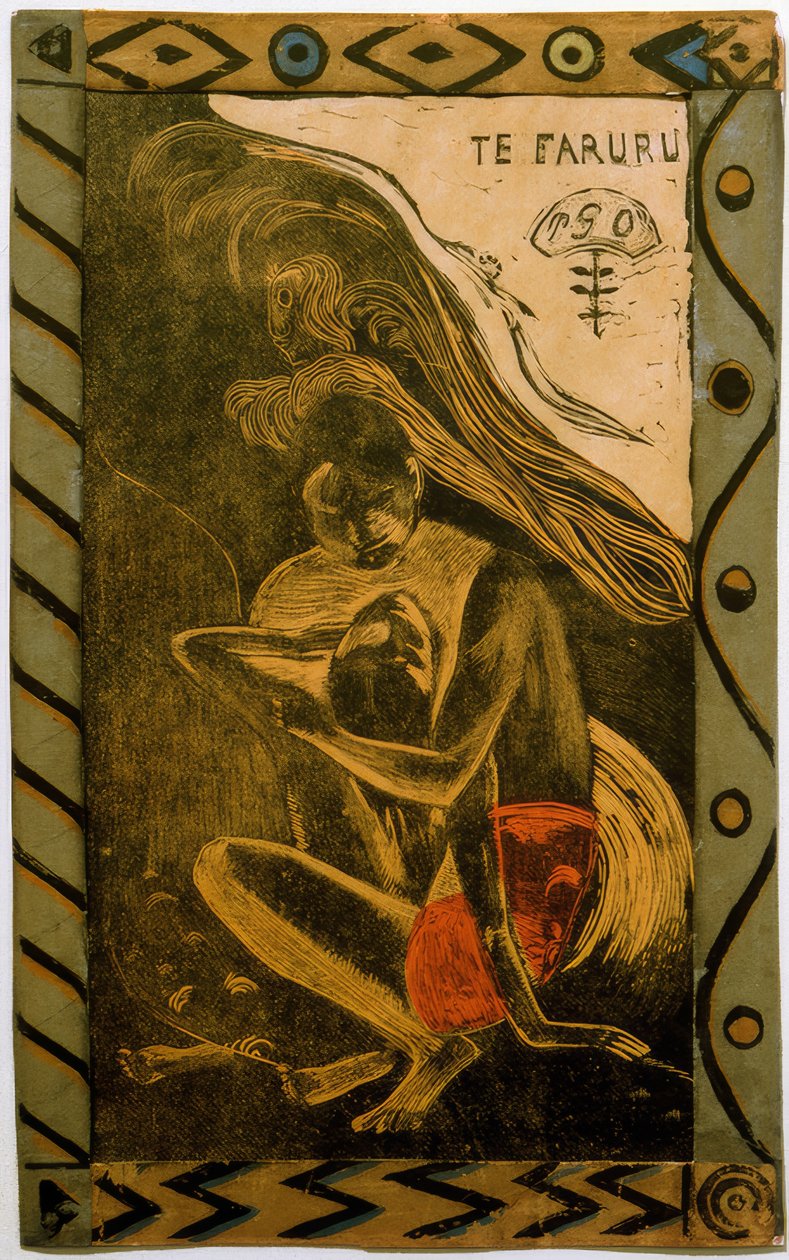 Te Faruru door Paul Gauguin