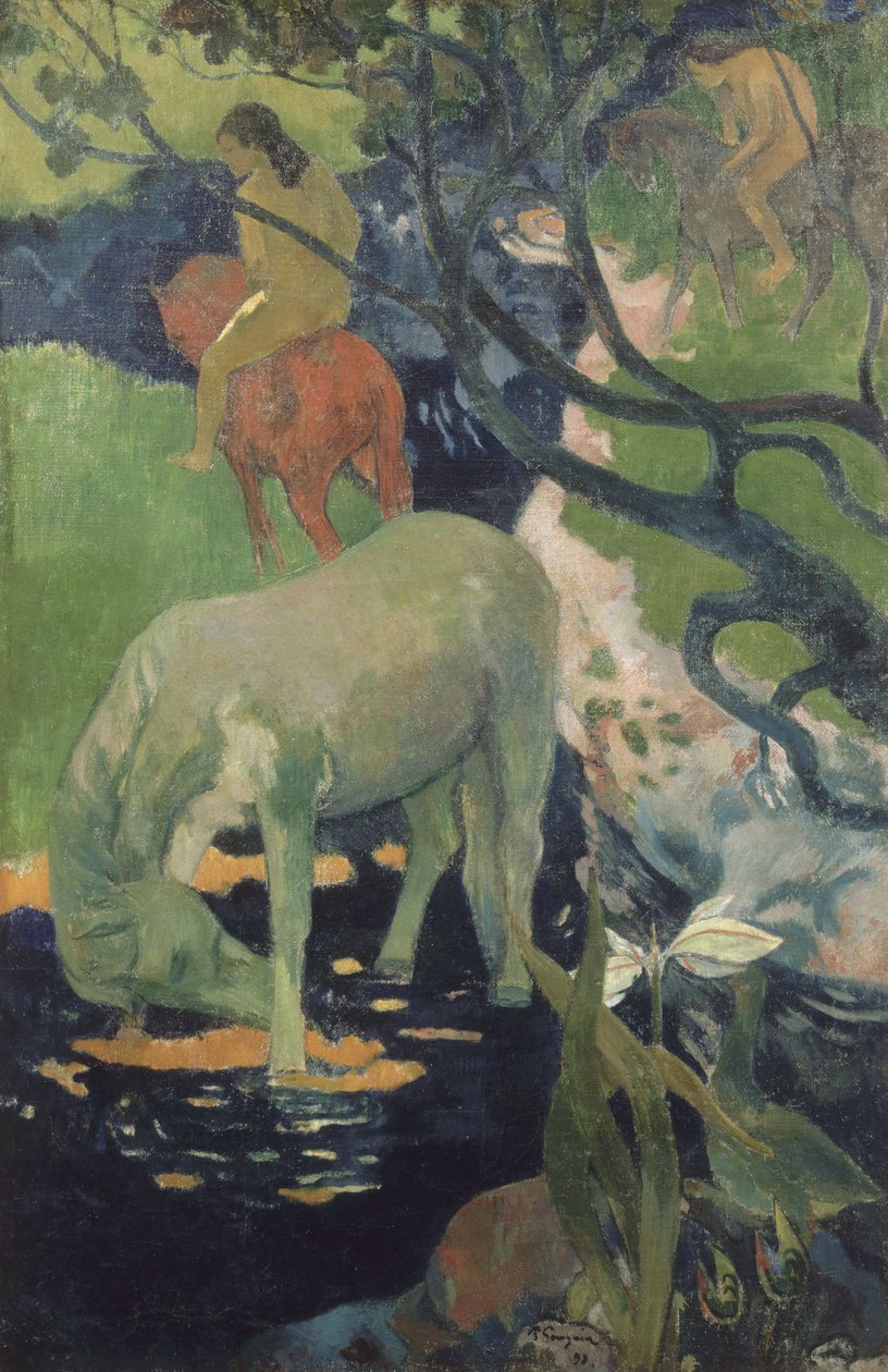 Het witte paard door Paul Gauguin