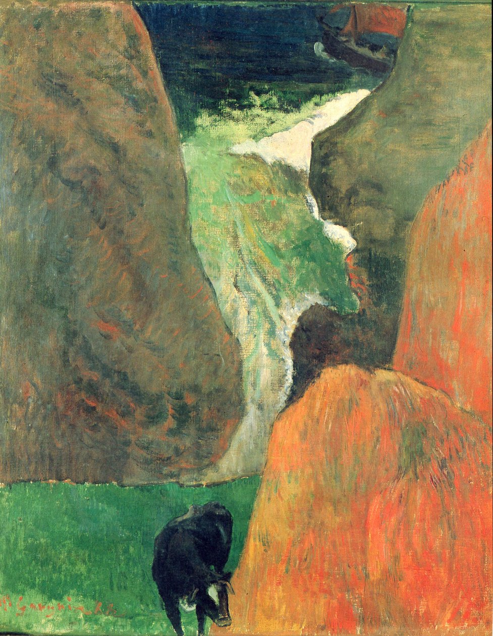 Boven de Afgrond door Paul Gauguin