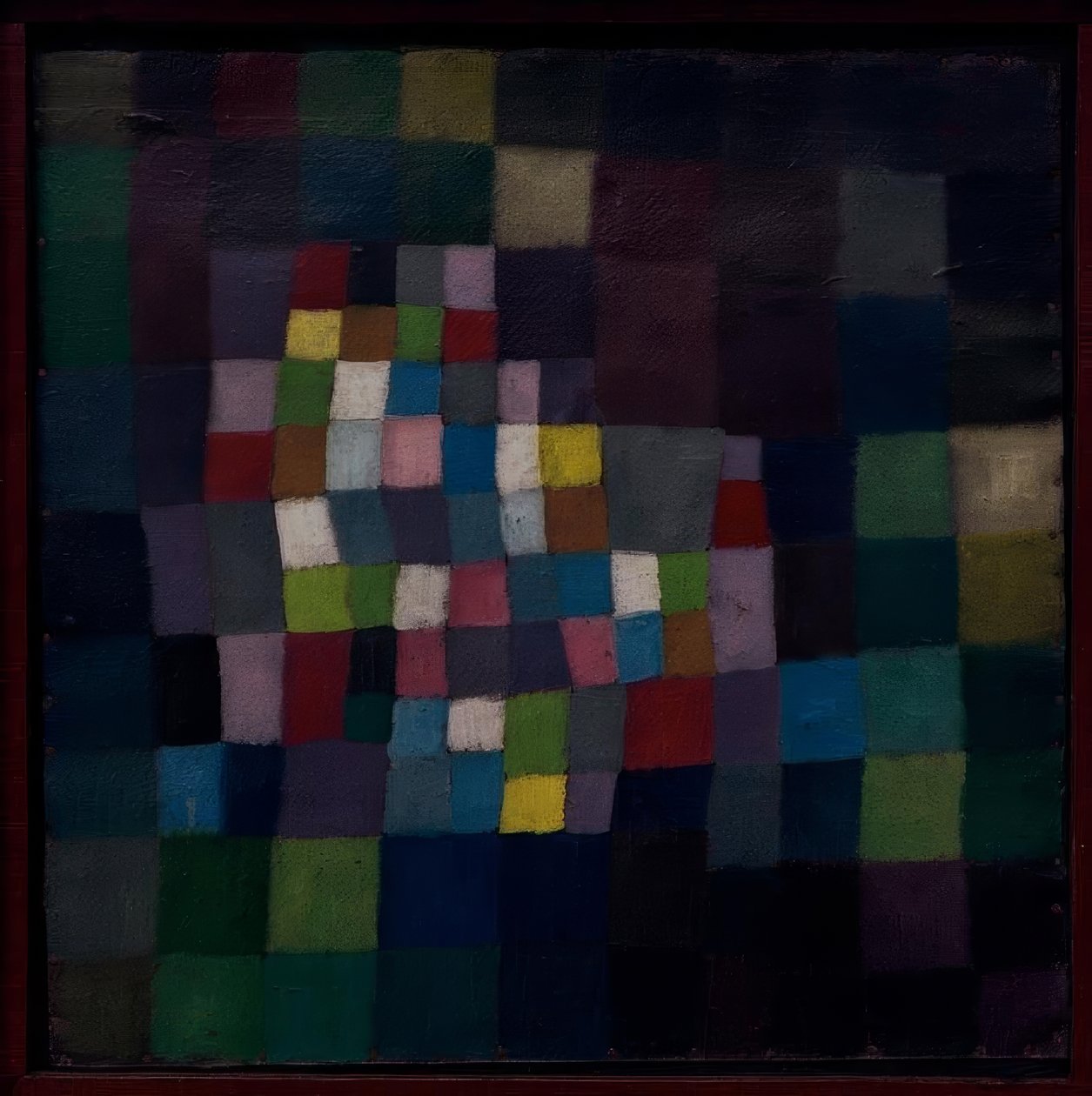 Abstract met verwijzing naar een bloeiende boom door Paul Klee
