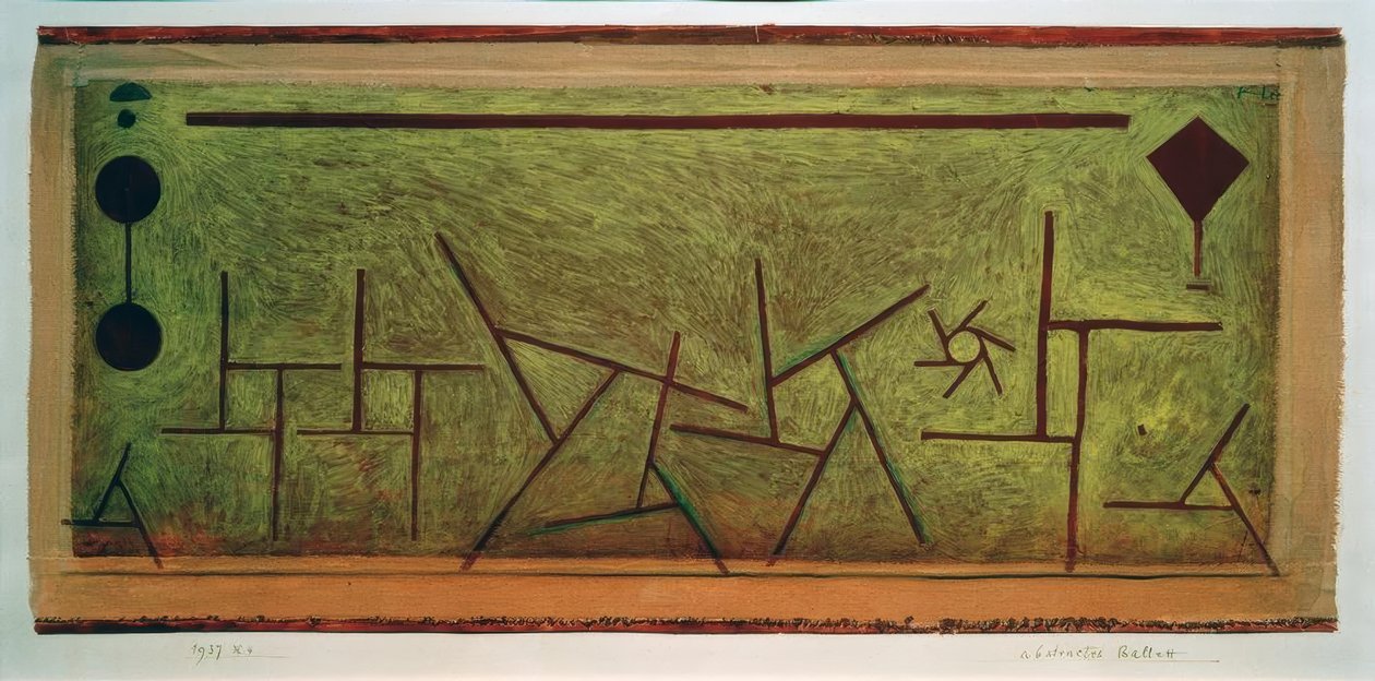 Abstract ballet door Paul Klee