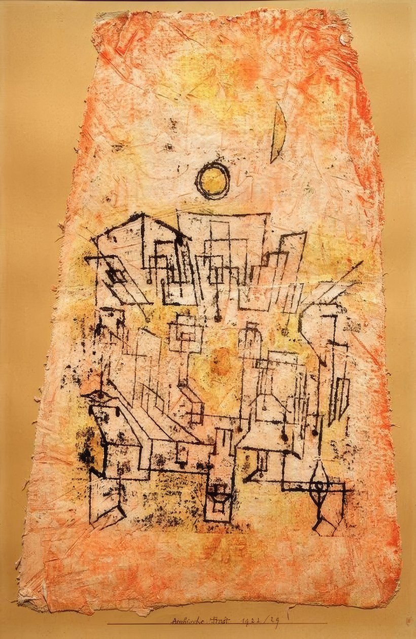 Arabische stad door Paul Klee