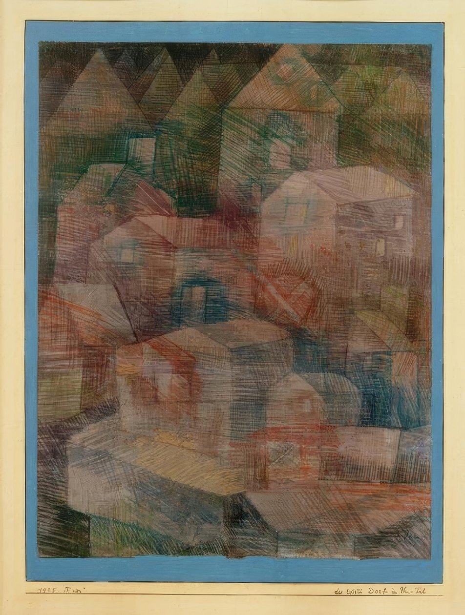 Het laatste Dorp in het Ph.-Dal door Paul Klee