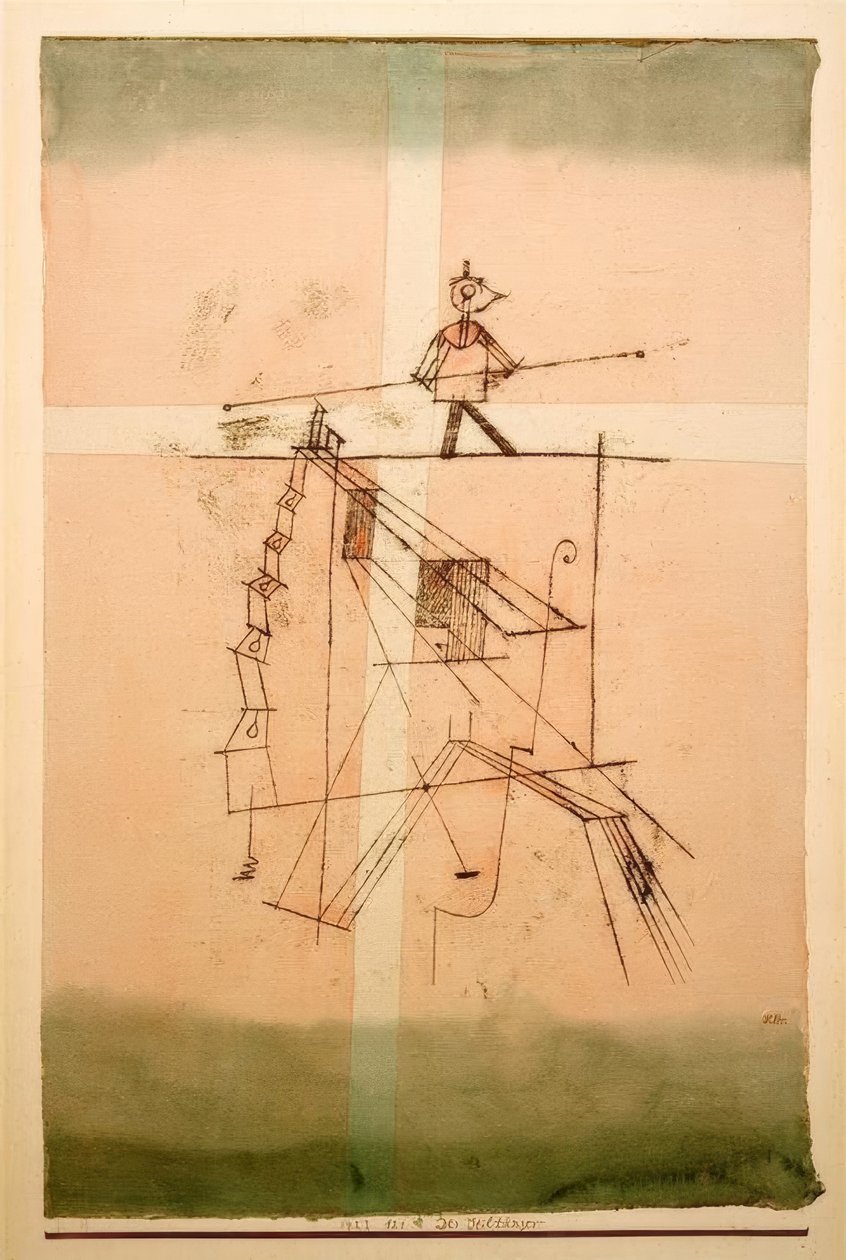 De koorddanser door Paul Klee
