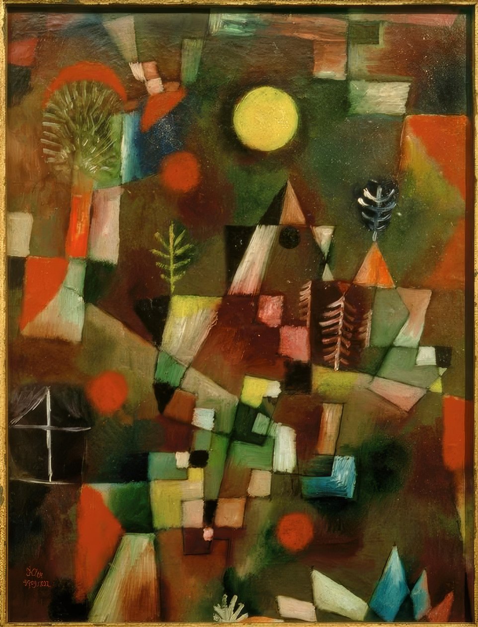 De volle maan door Paul Klee