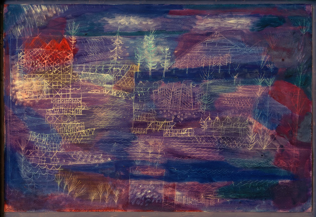 Rivierlandschap door Paul Klee