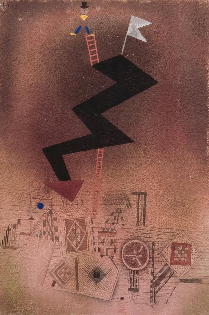 Verboden bliksem door Paul Klee