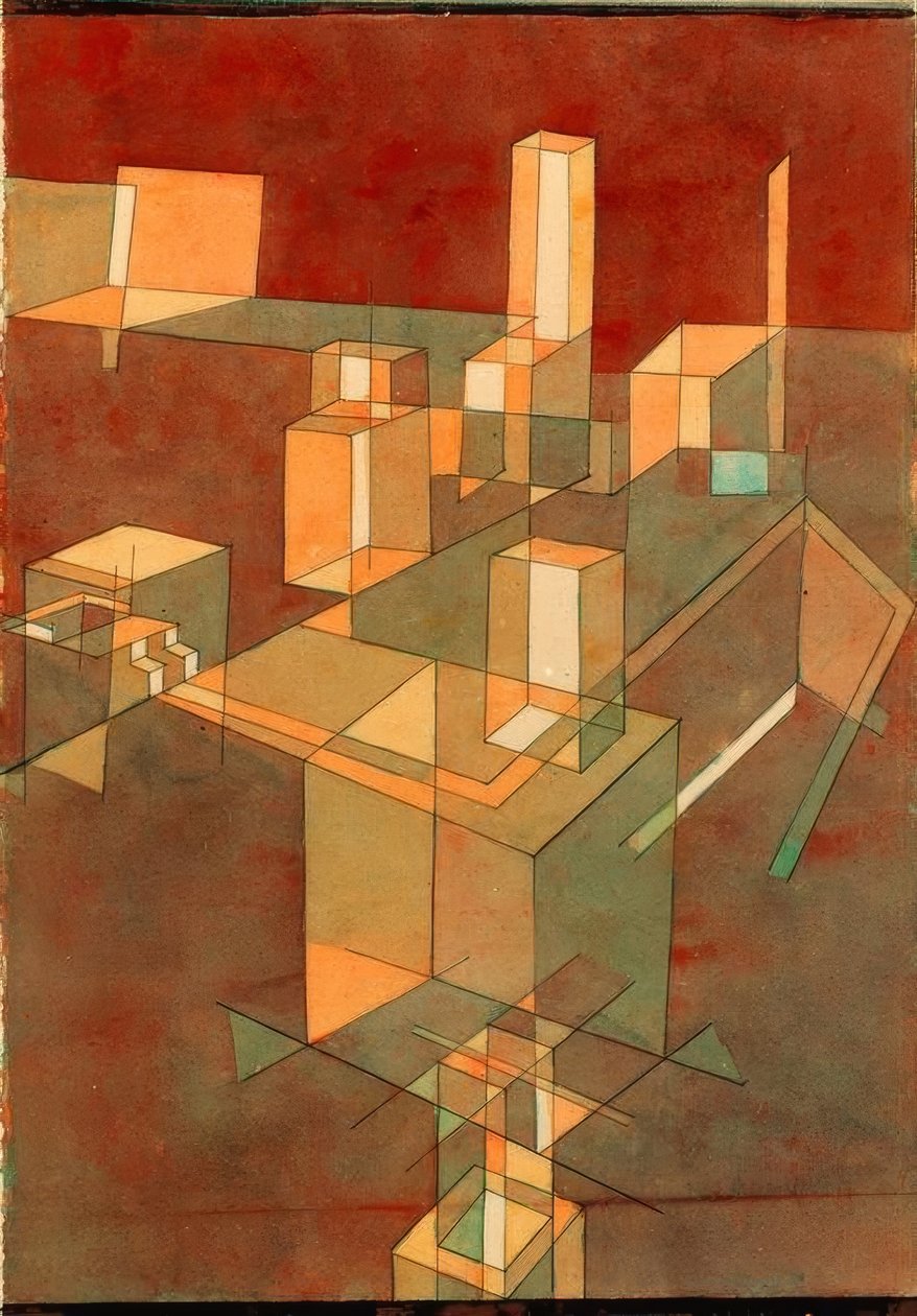 Italiaanse stad door Paul Klee