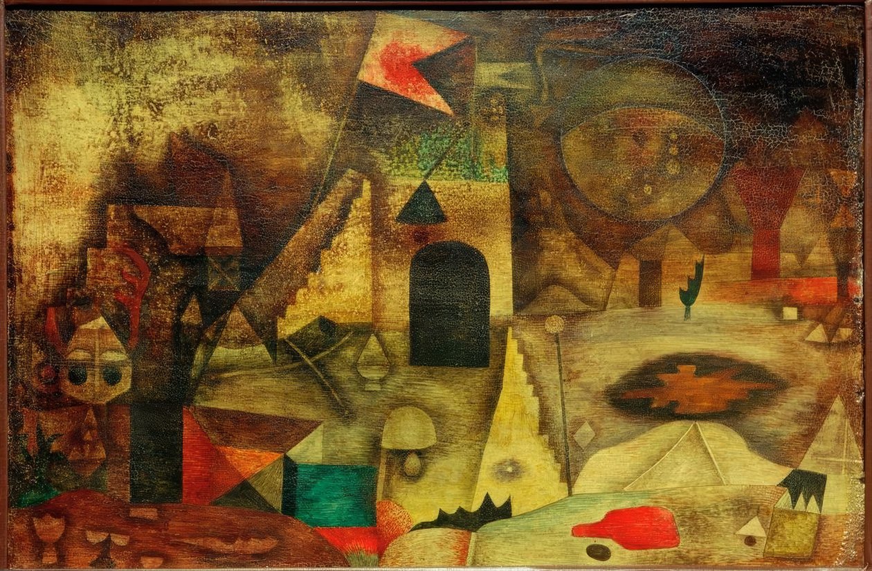 Romantisch Park door Paul Klee