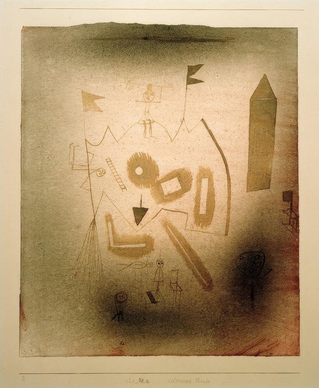 Vreemd theater door Paul Klee