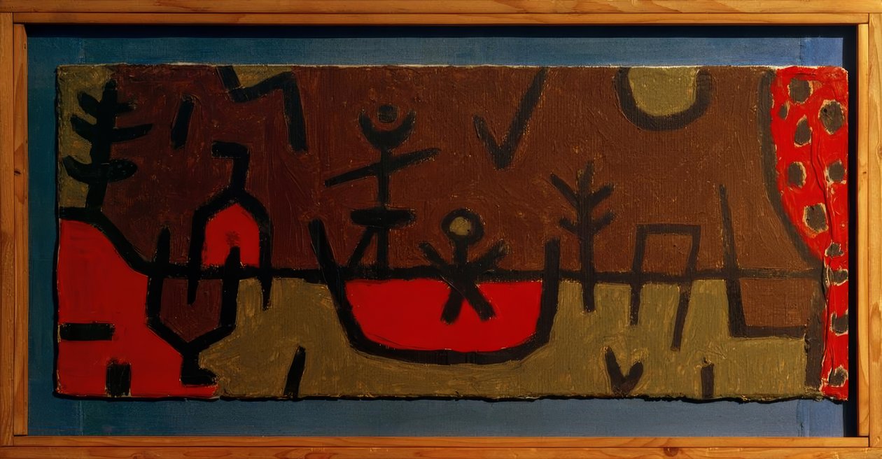 Vijver in het park door Paul Klee