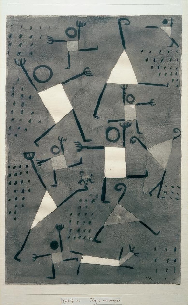 Dansen voor Angst door Paul Klee