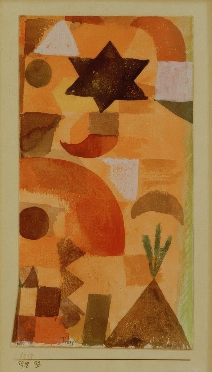Vignet aan Egypte door Paul Klee
