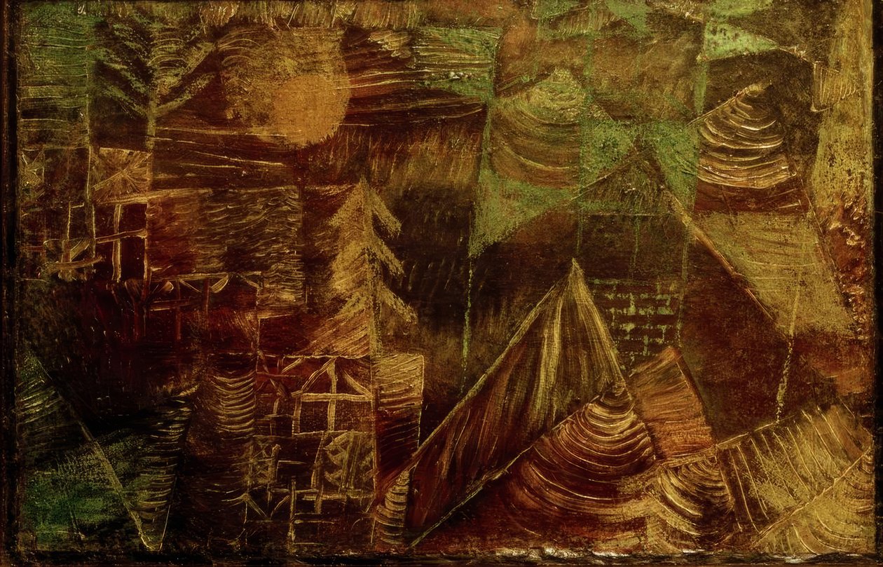 Bos-Eremitage door Paul Klee