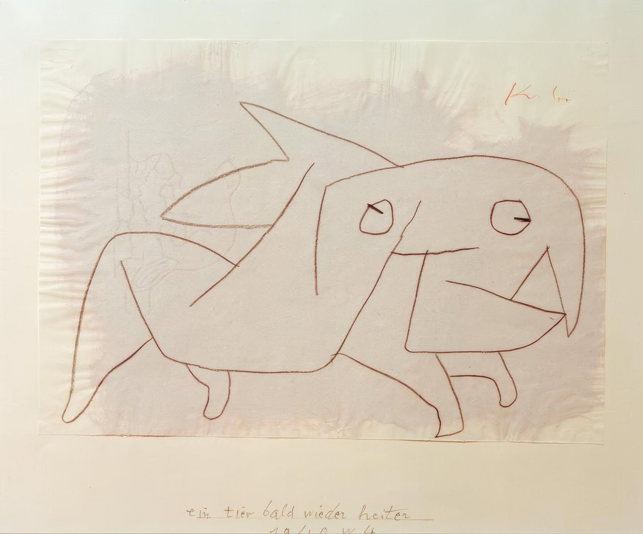 Een dier snel weer vrolijk door Paul Klee