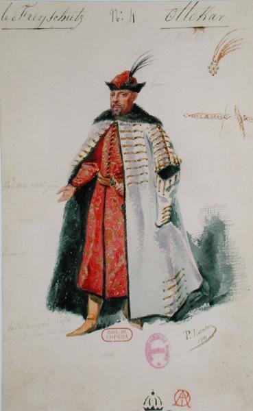 Prins Ottocar uit de opera Der Freischutz door Carl Maria von Weber, 1841 door Paul Lormier