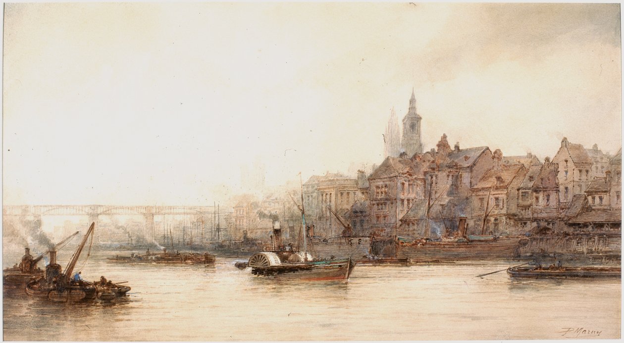 Newcastle Rivieroever door Paul Marny