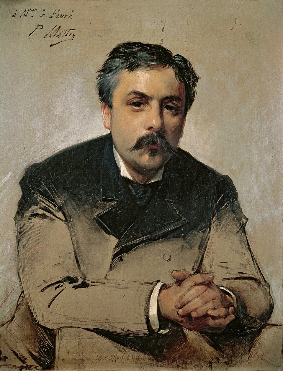 Portret van Gabriel Faure (1845-1924) door Paul Mathey