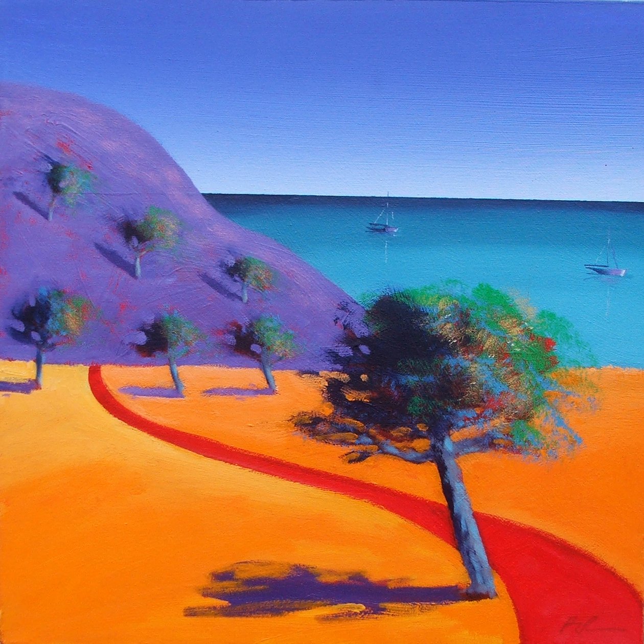 Rood pad door Paul Powis