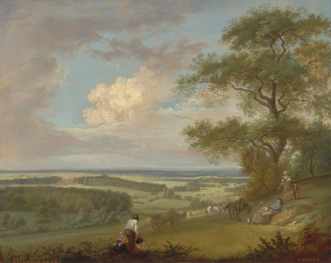 Hackwood Park, Hampshire door Paul Sandby