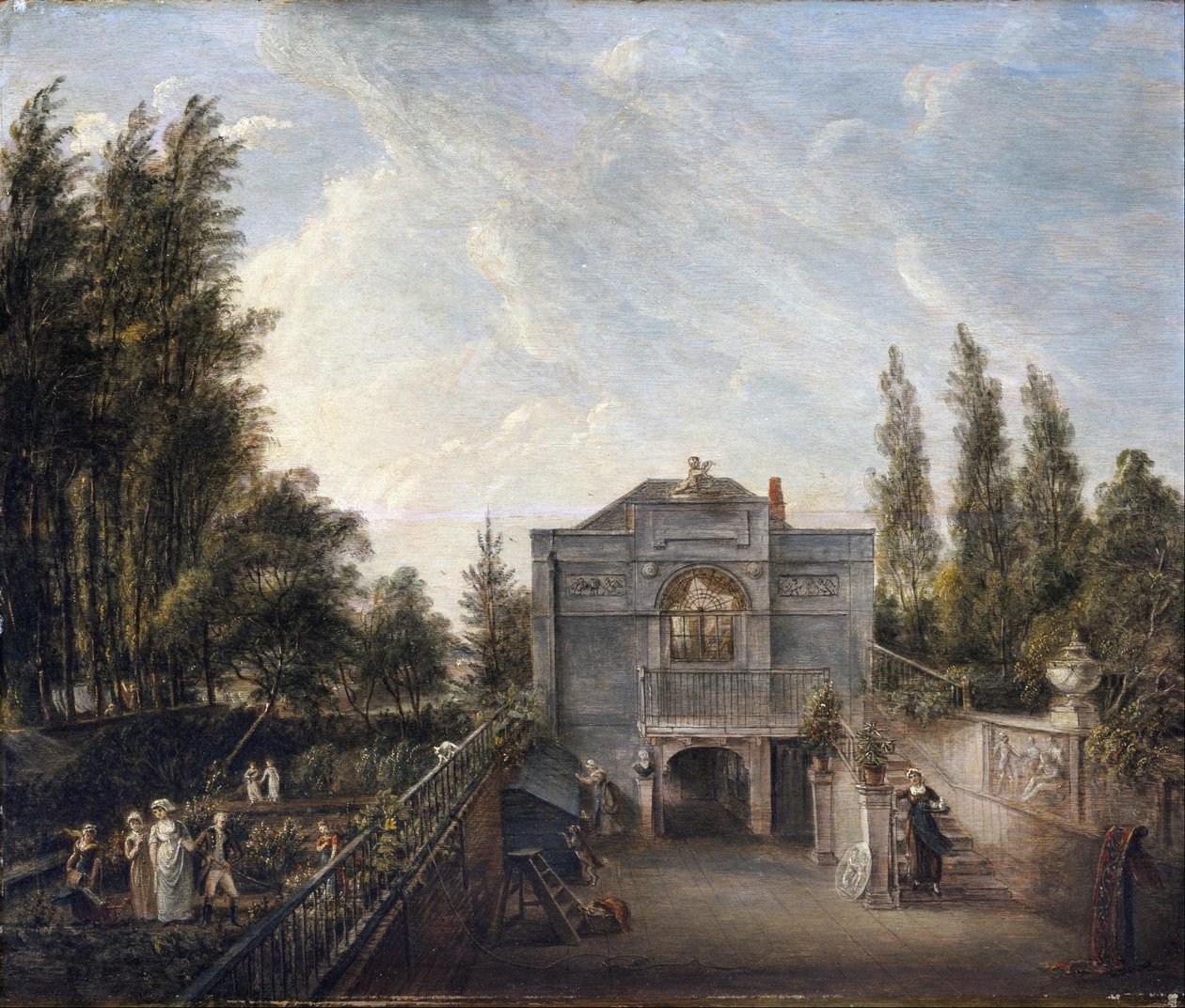 Het atelier van de kunstenaar, Bayswater door Paul Sandby
