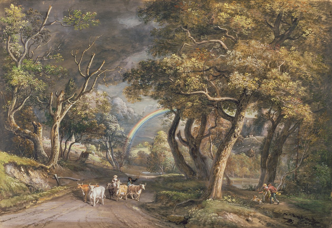 De regenboog door Paul Sandby